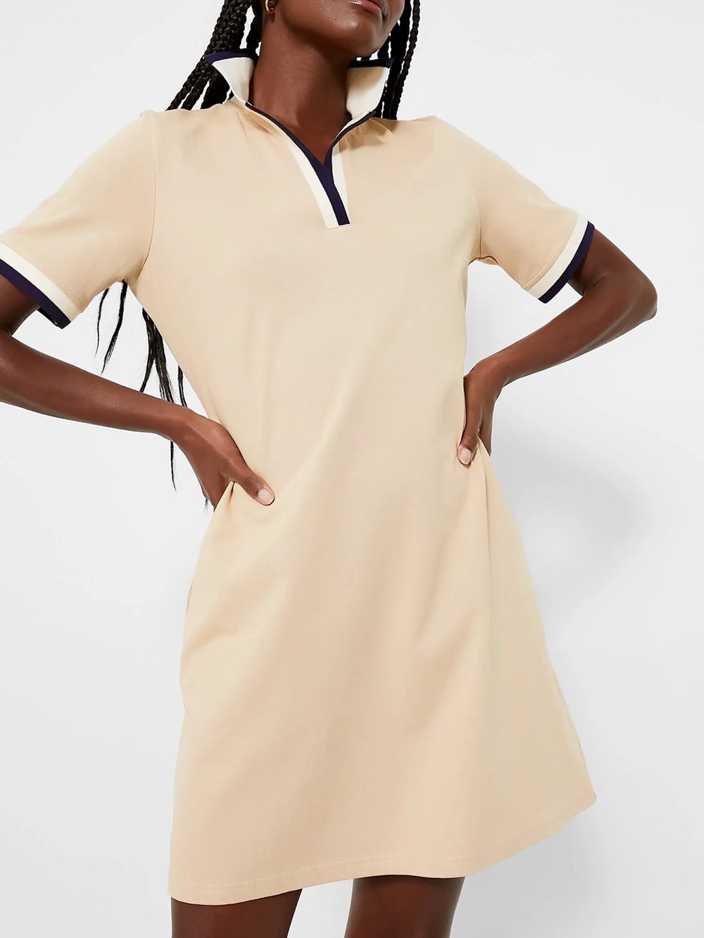 Tuckernuck Hutton Polo Dress Mini Tan Small